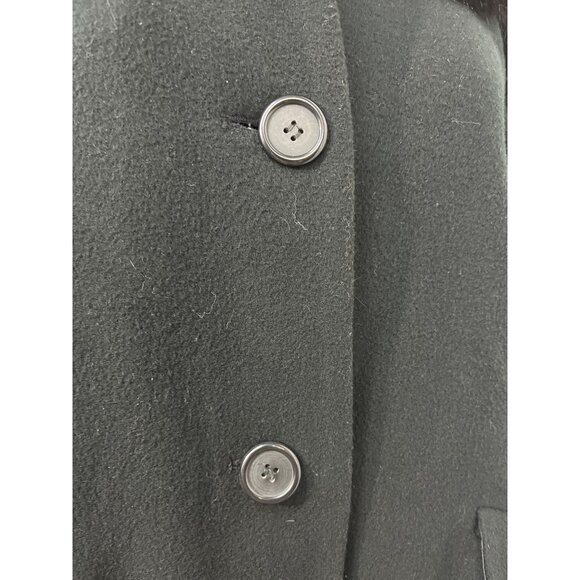 J Percy for Marvin Richards Lord & Taylor Black Faux Fur Long Coat Jacket - Picture 4 of 10